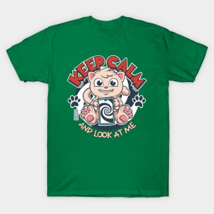 Keep Calm and Look At Cat T-Shirt